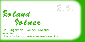 roland volner business card